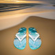 Rubber Talking Footprint Thongs