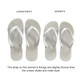 A pair of grey EVA thongs, featuring unisex and women's styles, with a slightly thinner strap on the women's pair. A pair of grey EVA thongs, featuring unisex and women's styles, with a slightly thinner strap on the women's pair.