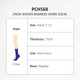 Woven bamboo work socks in navy blue, adult size 7-12, thick and designed for regular use. Includes a logo.