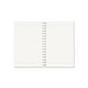 A5 full colour wiro binding notebook with blank lined pages and a spiral binding. Available in various colours.