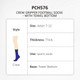 Crew Gripper football socks in navy with a towel bottom feature. Designed for adults, sizes 7-12, and thick in style.