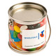 Small PVC Bucket Filled with Jelly Beans 180g - Branded Bucket with Sticker - 2x 50g bags Jelly Beans