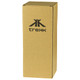 A drink bottle packaging in brown cardboard with a logo. It’s designed for the Trekk 350ml 2-In-1 Tumbler Cooler.