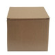 A plain brown cardboard box, square in shape, with no visible markings or branding.