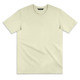 A light green T-shirt with short sleeves, featuring a crew neckline and a logo tag.