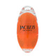 An oval highlighter in vibrant orange with a clear bottom and a logo on the front.