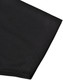 A black polo shirt featuring a short sleeve with contrast stitching and a logo. A black polo shirt featuring a short sleeve with contrast stitching and a logo.