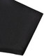 A close-up of the sleeve of a black sustainable poly/cotton polo shirt featuring a logo. A close-up of the sleeve of a black sustainable poly/cotton polo shirt featuring a logo.