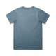 A classic tee in a soft blue colour with a plain design and a logo on the back.