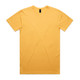 A yellow Staple Tee t-shirt featuring a crew neckline and short sleeves. It has a branding logo. A yellow Staple Tee t-shirt featuring a crew neckline and short sleeves. It has a branding logo.