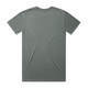 A plain grey T-shirt featuring a back view. The fabric appears smooth with no visible graphics or designs.