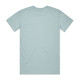 A light blue T-shirt featuring a plain design, with no visible logos or text.