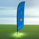 Medium(70.4*300cm) Convex Feather Banners 13ft