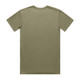 A green Basic Tee t-shirt with a plain design and no visible branding or logos on the back.