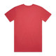 A red Basic Tee t-shirt displayed flat, showing the back view. The shirt features a logo.