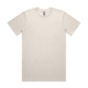 A plain cream T-shirt displayed flat. The shirt has a logo tag at the neckline.