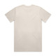 A cream-coloured classic T-shirt with a plain back and short sleeves. It includes a logo on the fabric.