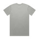 A light grey T-shirt with short sleeves and a plain back view. It features a logo.