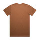 A brown Classic Tee t-shirt displayed flat, featuring short sleeves and a plain back design.