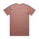 A plain, blush pink t-shirt with a standard crew neck and short sleeves, featuring a subtle branding detail.