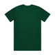 A green Classic Tee featuring a plain back design and short sleeves, with a logo on the label.