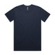 A navy blue Classic Tee featuring a crew neck design and short sleeves. It has a logo on the tag.