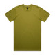 A plain olive green Classic Tee, featuring a crew neck and short sleeves, with a logo on the collar.