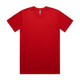 A red Classic Tee with a crew neck and short sleeves, featuring a logo on the label.