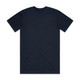 A navy blue classic tee t-shirt with short sleeves and a plain back, featuring a logo at the neckline.