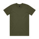An olive green classic tee made from soft fabric, featuring a round neckline and short sleeves. It includes a logo.