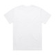 A plain white T-shirt with a crew neck and short sleeves. The back features a smooth, seamless design.