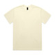 A cream-coloured Heavy Tee t-shirt featuring a simple design and a logo on the label.