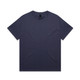 A navy blue Heavy Tee, featuring a classic crew neck and short sleeves. The shirt has a simple design and includes a logo.