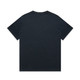 A navy blue heavyweight t-shirt, featuring a plain back and short sleeves. It includes a logo on the front.