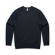 A black jumper with a crew neckline and long sleeves. It features a logo on the interior label. A black jumper with a crew neckline and long sleeves. It features a logo on the interior label.