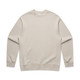 A cream-coloured jumper with long sleeves and a crew neckline, featuring a brand logo.