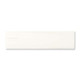 A sleek white pen case featuring a minimalist design and a small opening. It includes a branding logo.