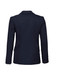 A navy longline jacket with a tailored fit and button details on the sleeves, featuring a smooth back design.