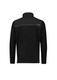 A black unisex lightweight 1/4 zip polar fleece with long sleeves and a rear view, featuring a logo.
