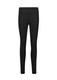 A pair of black high-rise pull-on corporate leggings with a fitted design and a waistband.