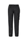 Womens Streetworx Tough Pant in black, featuring a cargo pocket and tapered cuffs, designed for workwear.