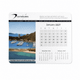 A mouse mat featuring a scenic image of Hamilton Island, QLD, along with a calendar for January 2027.