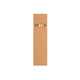 A brown kraft box containing wooden stationery items, featuring a cut-out window to view the contents.