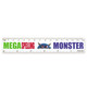 A ruler featuring the text "MEGA Spelling MONSTER" alongside a cartoon monster graphic, designed with a colorful design.