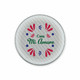A circular speaker with a floral design in pink, green, and blue, featuring the text “Casa Mi Amore.”