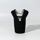 A black pouch with a zipper, designed to hold a clear drink bottle securely.