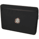 A black laptop sleeve with a zip closure and a colourful logo on the front. Suitable for 15.6-inch laptops.