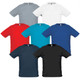 Eight SOLS Sporty Mens T-Shirts in various colours: grey, white, red, blue, teal, navy, and black. All feature a logo.