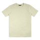 A pastel green unisex T-shirt with short sleeves and a plain design, featuring a logo on the label.