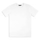 A plain white unisex t-shirt with short sleeves and a brand logo. Features a classic fit for casual wear.